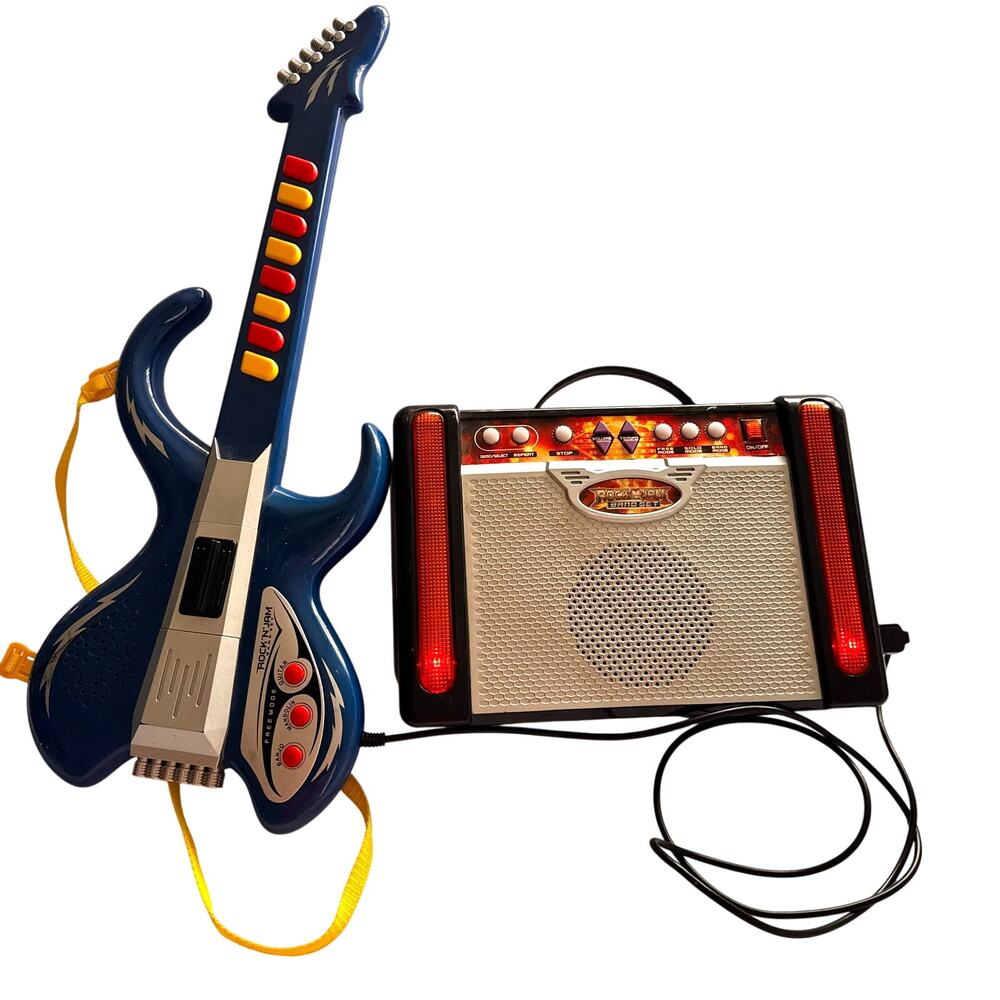 Rock 'N' Jam Guitar & Amp Millenial 90s Toys R Us Band Set Works Tested Video